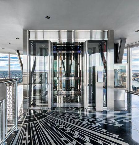 Elevator inside the Empire State Building