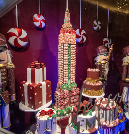 Empire State Building Christmas Display Windows